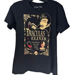 Pinky Star ‘Dracula's Elixir’ Tee Women’s Size Large Black Tshirt